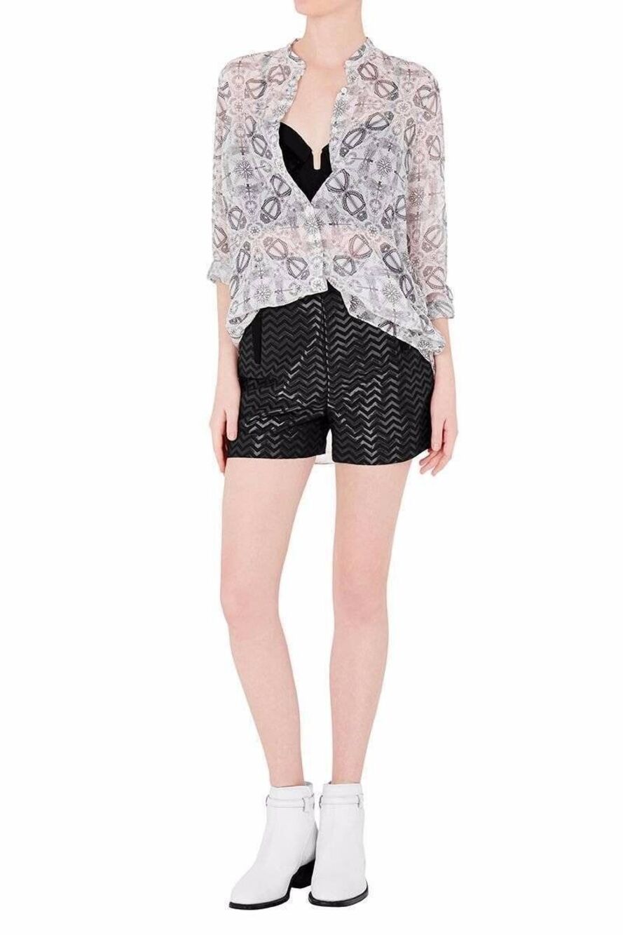 Sass & Bide womens 100% Silk This Is Pop Neon Atomic Shirt Top size 2 US (6 AU)